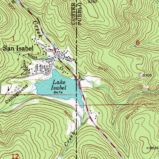 Topographic Map of Willow Creek, CO