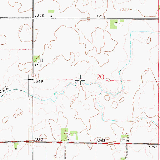 Topographic Map of Dan Lemme Farm Graves, IA