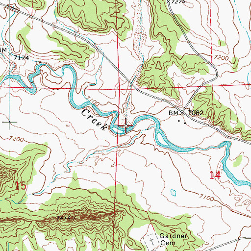 Topographic Map of Sand Arroyo, CO