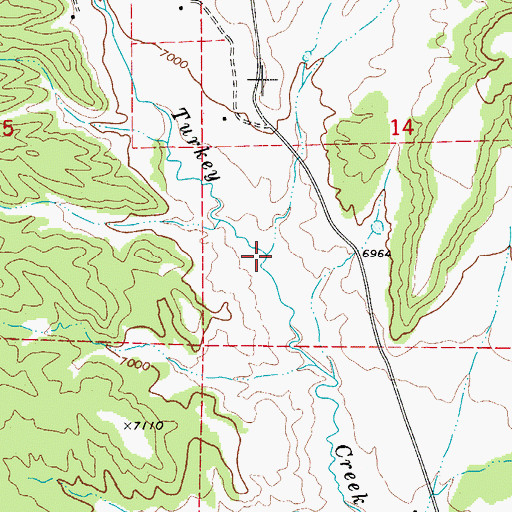 Topographic Map of Arroyo Hondo, CO