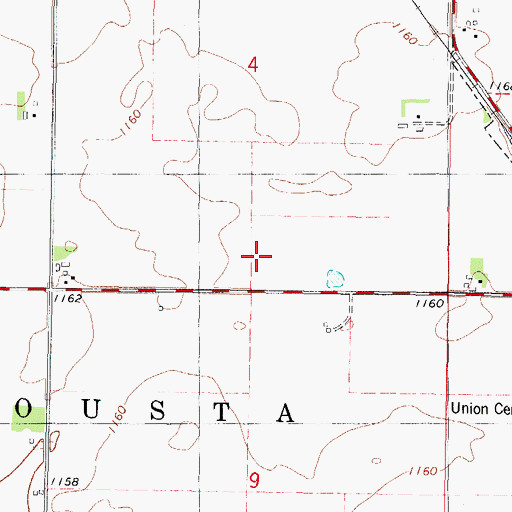 Topographic Map of Banwart Prairie, IA
