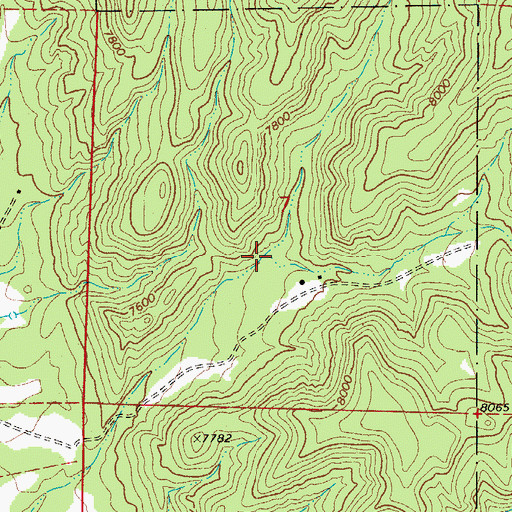 Topographic Map of Red Canyon, CO