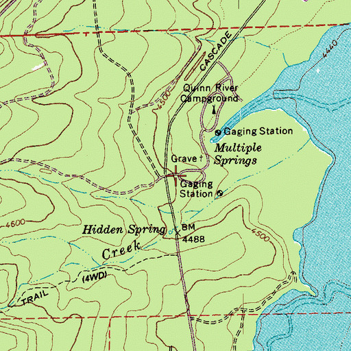 Topographic Map of Osprey Point Recreation Site, OR