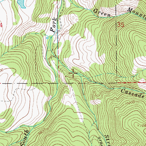 Topographic Map of Strawberry Creek, CO