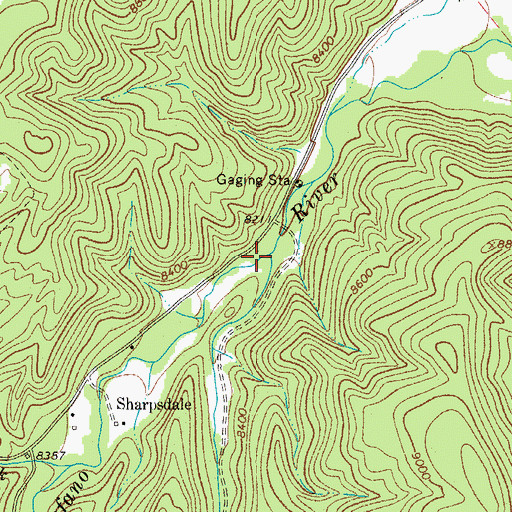 Topographic Map of Manzanares Creek, CO