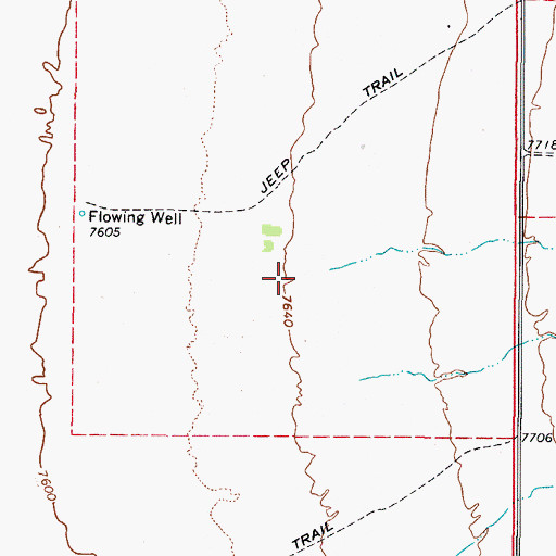 Topographic Map of Urraca Creek, CO