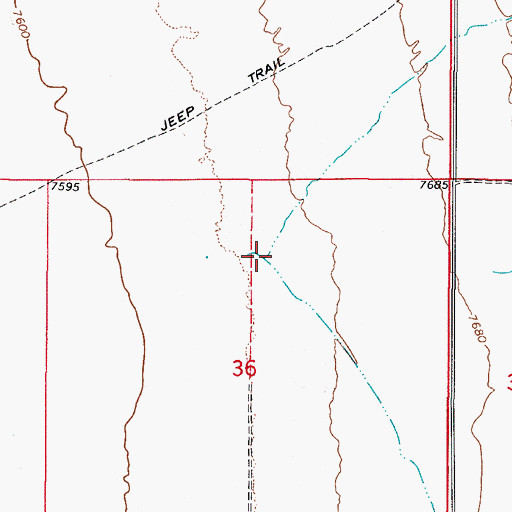 Topographic Map of Pioneer Creek, CO
