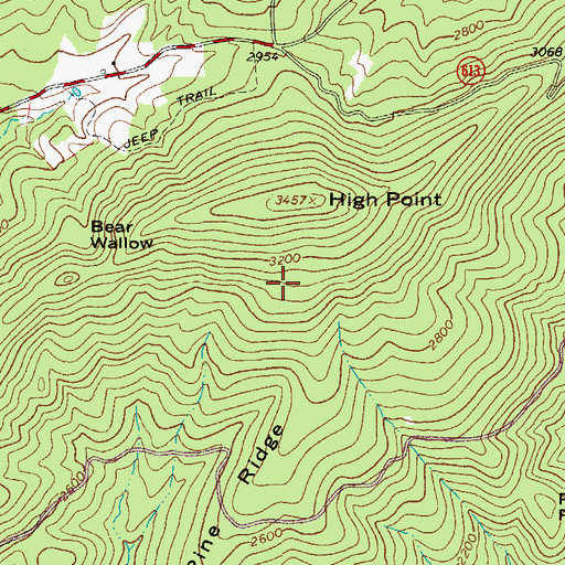 Topographic Map of Boiling Springs District, VA