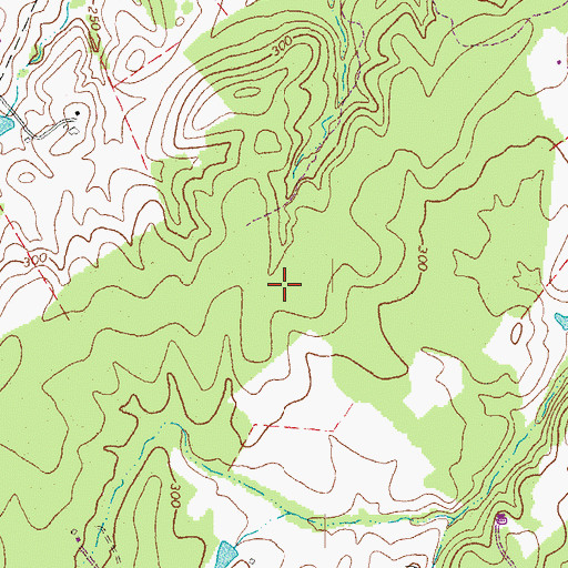 Topographic Map of Cedar Run District, VA