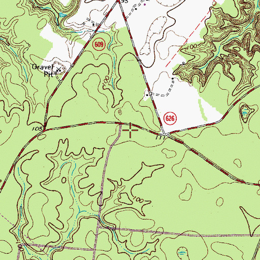 Topographic Map of Claremont District, VA