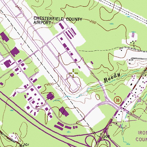 Topographic Map of Dale District, VA