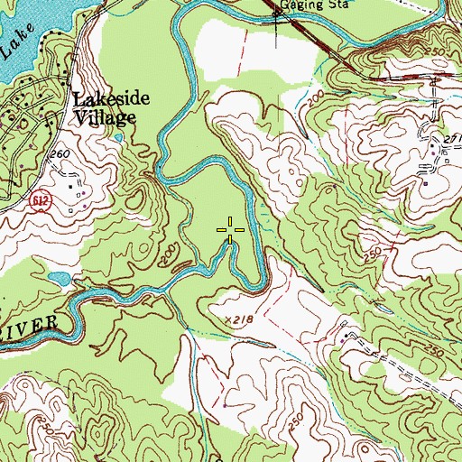 Topographic Map of District 1, VA