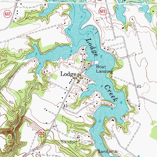 Topographic Map of District 1, VA