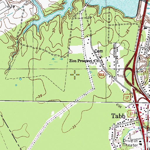 Topographic Map of District 2, VA