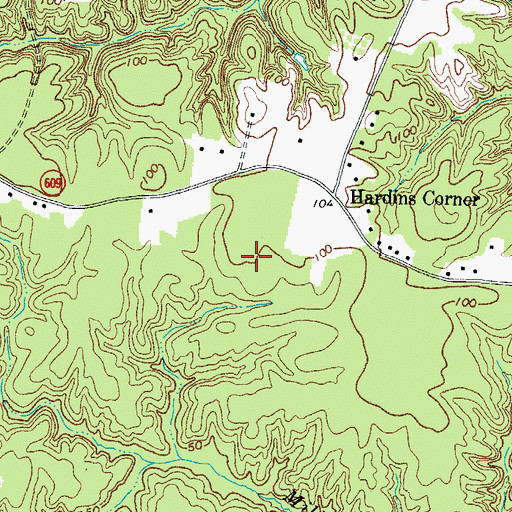 Topographic Map of District 3, VA