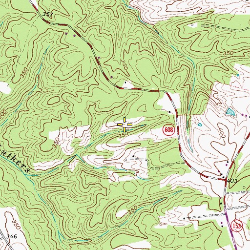 Topographic Map of District 4, VA