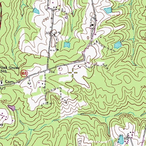 Topographic Map of District 5, VA