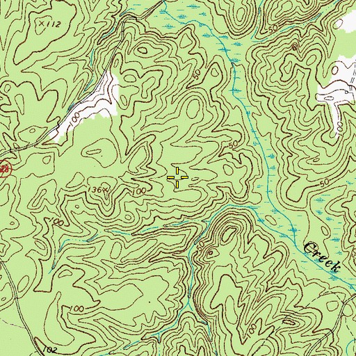 Topographic Map of District 5, VA