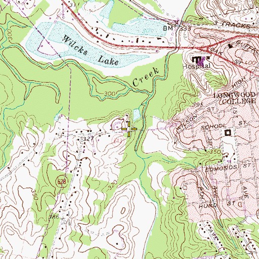 Topographic Map of District 701, VA