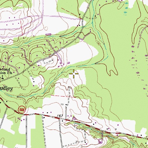Topographic Map of Henry District, VA