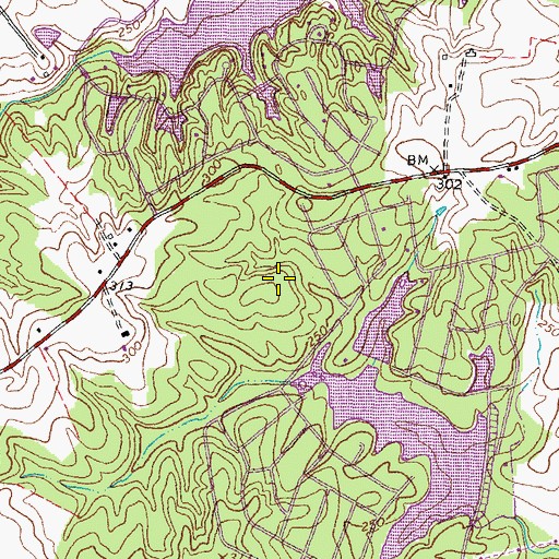 Topographic Map of Madison District, VA