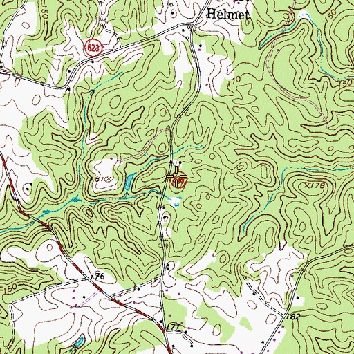 Topographic Map of Newtown District, VA
