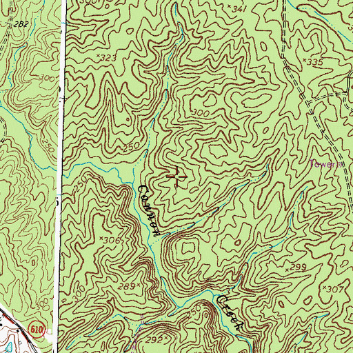 Topographic Map of Rock Hill District, VA