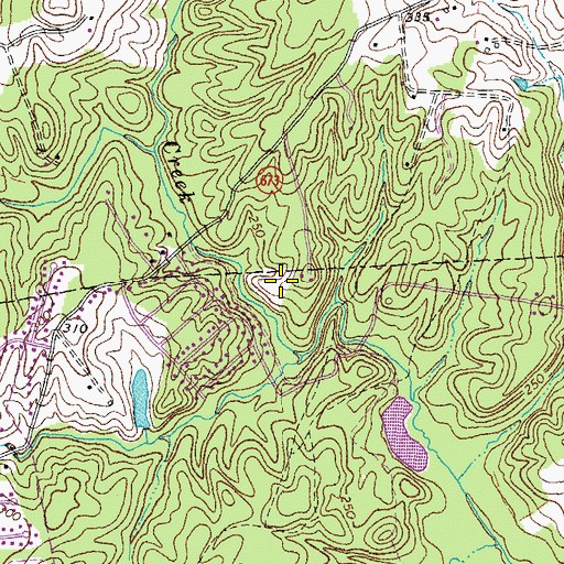 Topographic Map of Salem District, VA