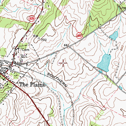 Topographic Map of Scott District, VA