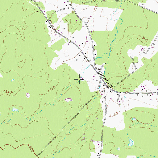 Topographic Map of South River District, VA