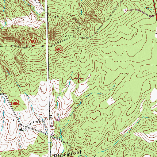Topographic Map of Stonewall District (historical), VA