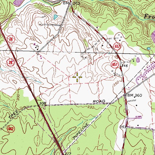 Topographic Map of Sully District, VA