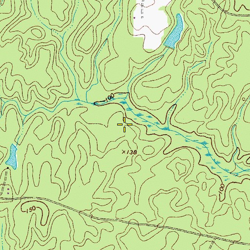 Topographic Map of Templeton District, VA