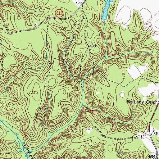 Topographic Map of West Point District, VA