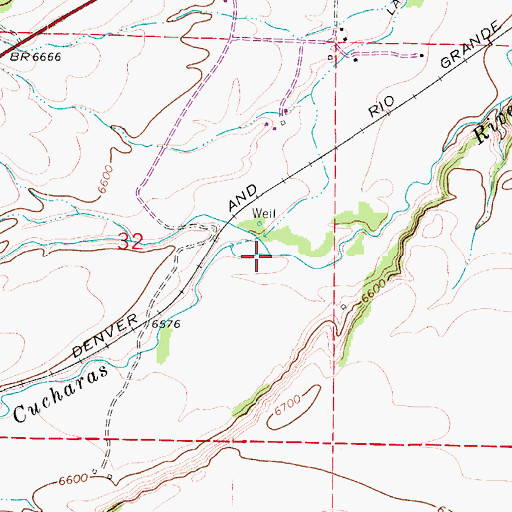 Topographic Map of North Abeyta Creek, CO