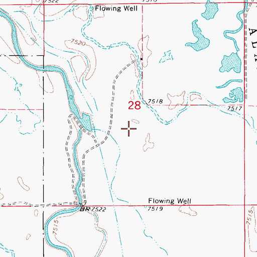 Topographic Map of Alamosa National Wildlife Refuge, CO