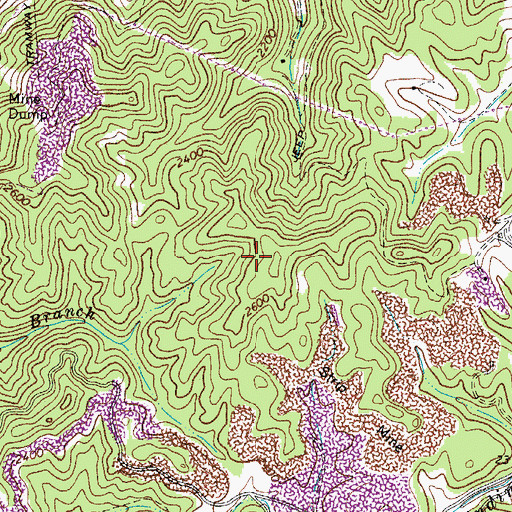 Topographic Map of District 1, WV