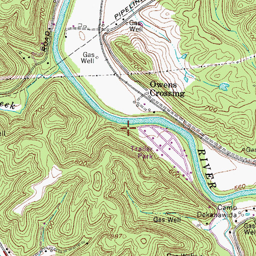 Topographic Map of District 4, WV