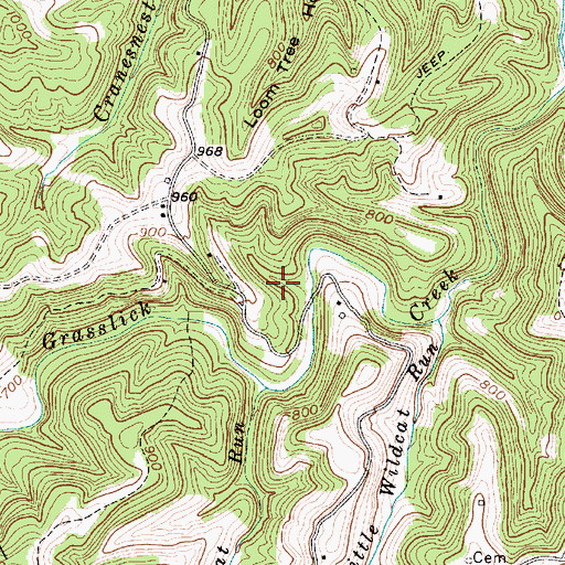 Topographic Map of Eastern District, WV