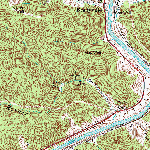 Topographic Map of Laurel Hill District (historical), WV
