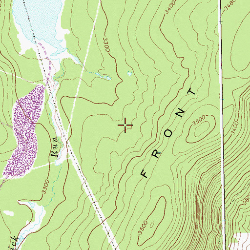 Topographic Map of Union District, WV
