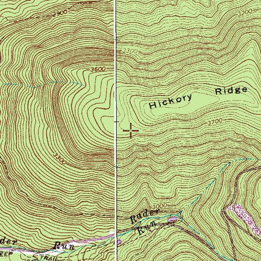 Topographic Map of Western District, WV