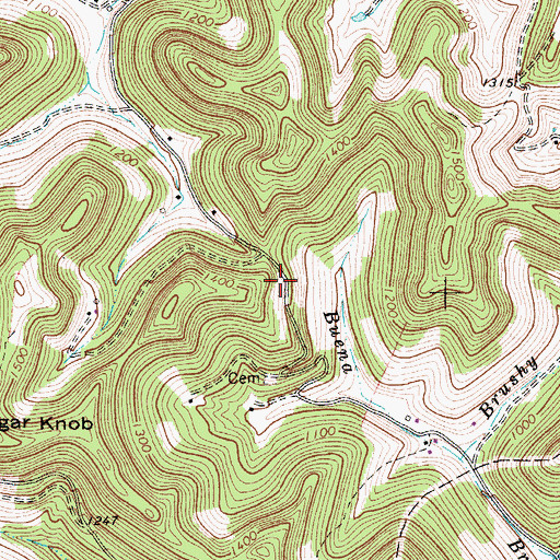 Topographic Map of Western District, WV