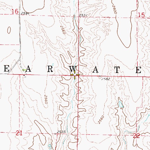 Topographic Map of Clearwater Election Precinct, NE