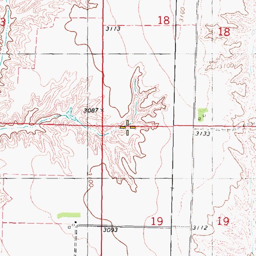Topographic Map of Government Election Precinct, NE
