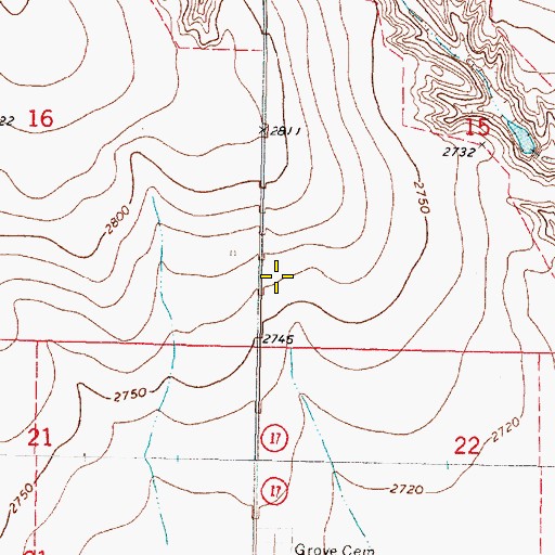Topographic Map of Logan Election Precinct, NE