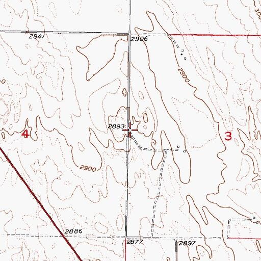 Topographic Map of Medicine Election Precinct, NE