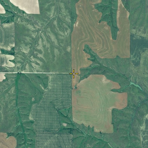 Aerial/Satellite Image of North Star Election Precinct, NE