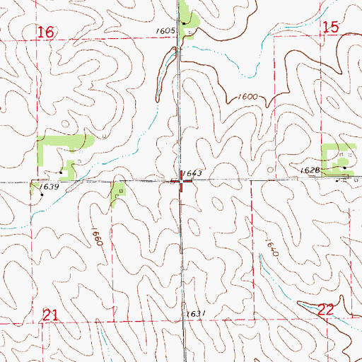 Topographic Map of Election Precinct 20, NE