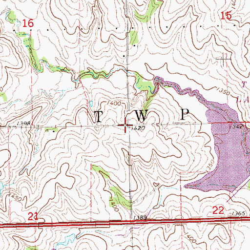 Topographic Map of Election Precinct I, NE